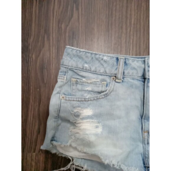 American Eagle Shorts Bundle Womens Size 6 Blue Distressed Cutoff Cotton - Picture 3 of 16